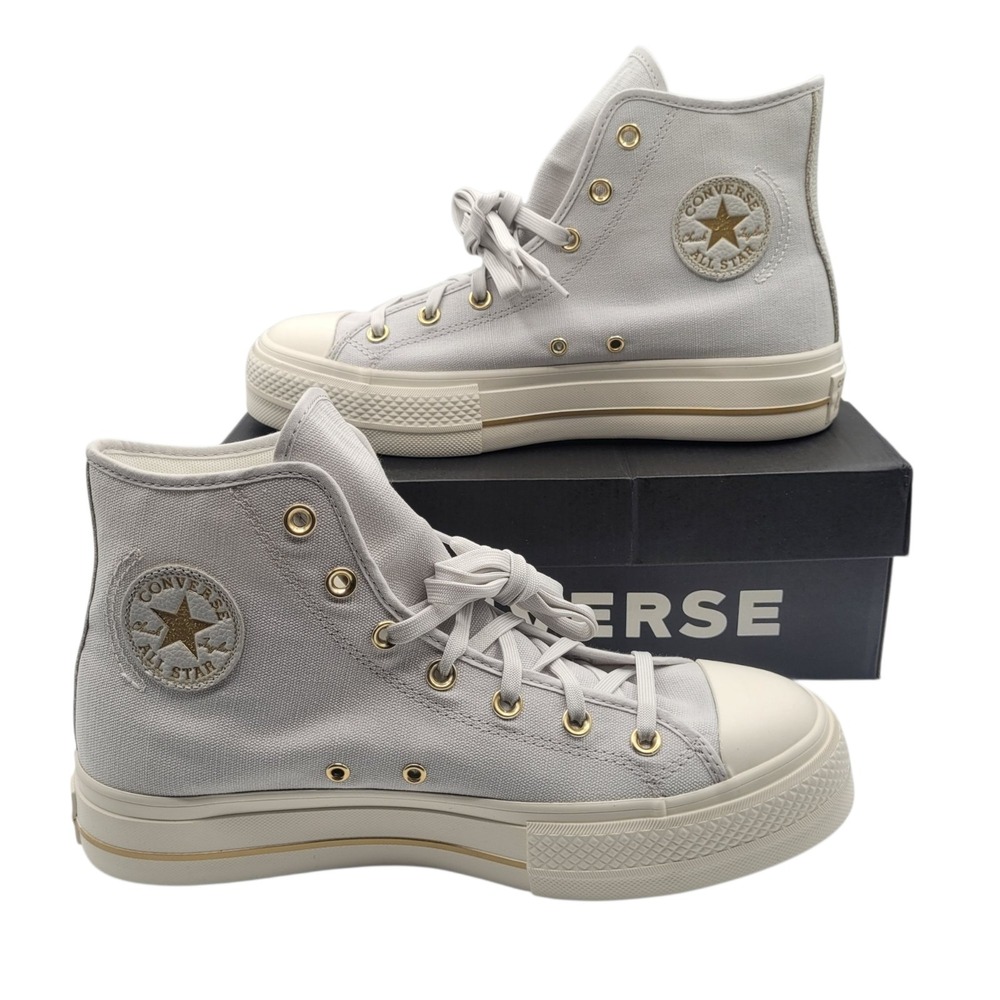 Converse CTAS Lift Barely Grey/Egret‎ Women's Platform High Top Sneakers SZ 11